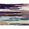 Deerlux Living Room Area Rug with Nonslip Backing, Abstract Brushstrokes and Glitter Pattern, 5 x 7 ft QI003640.M